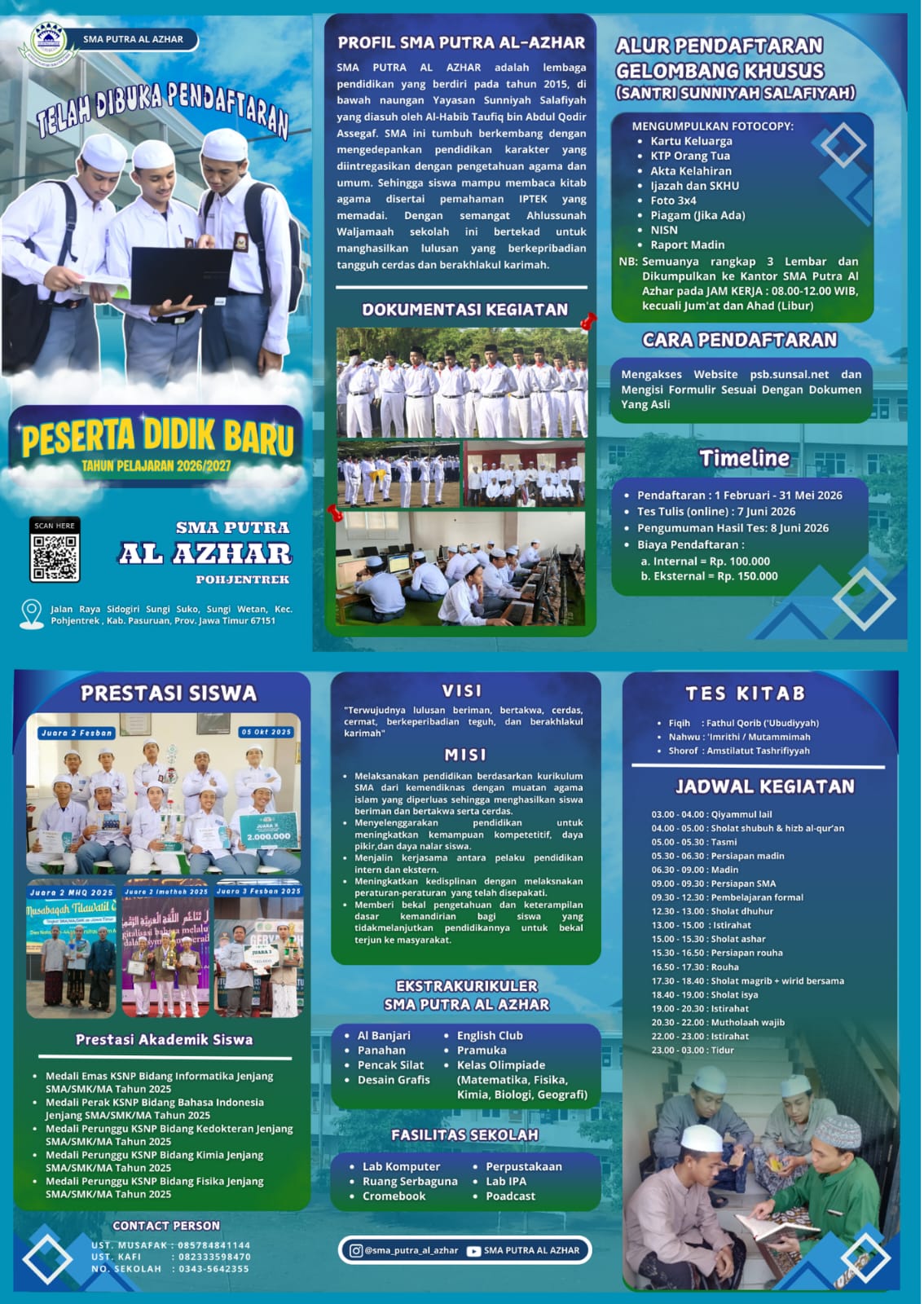 INFORMASI PPDB SMA PUTRA AL AZ